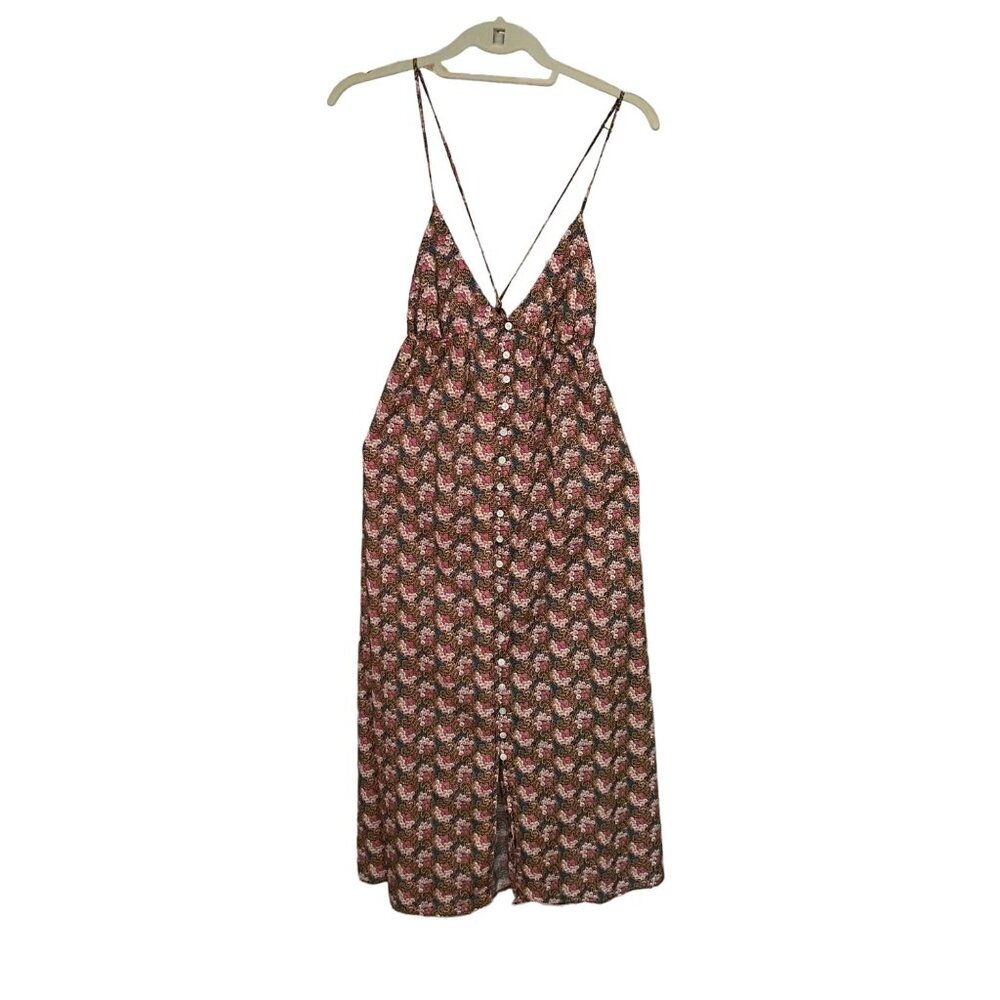 J.Crew Collection Size M Ratti Prism Floral Print Triangle Sundress Midi Dress - Picture 2 of 16